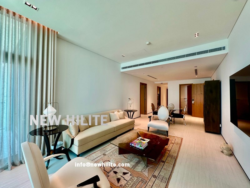 Apartment for rent three bedroom kuwait city (23) Luxury 3-Bedroom Furnished Apartment on the 30th Floor in Kuwait City